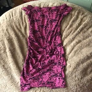 Pink Blush Formal Lace Maternity Dress